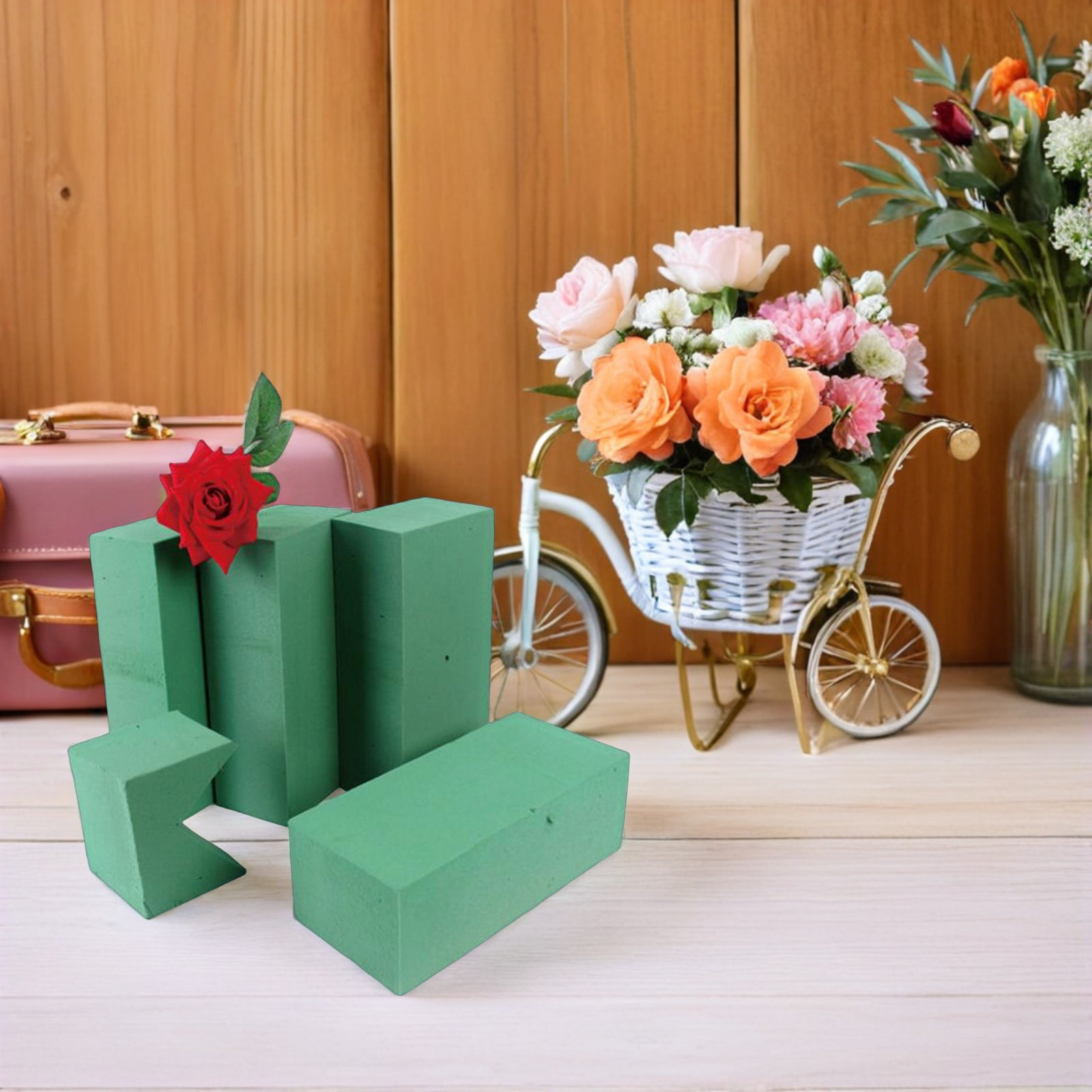 Anda Florist Supply - Floral Block Flower Brick Green Moisture