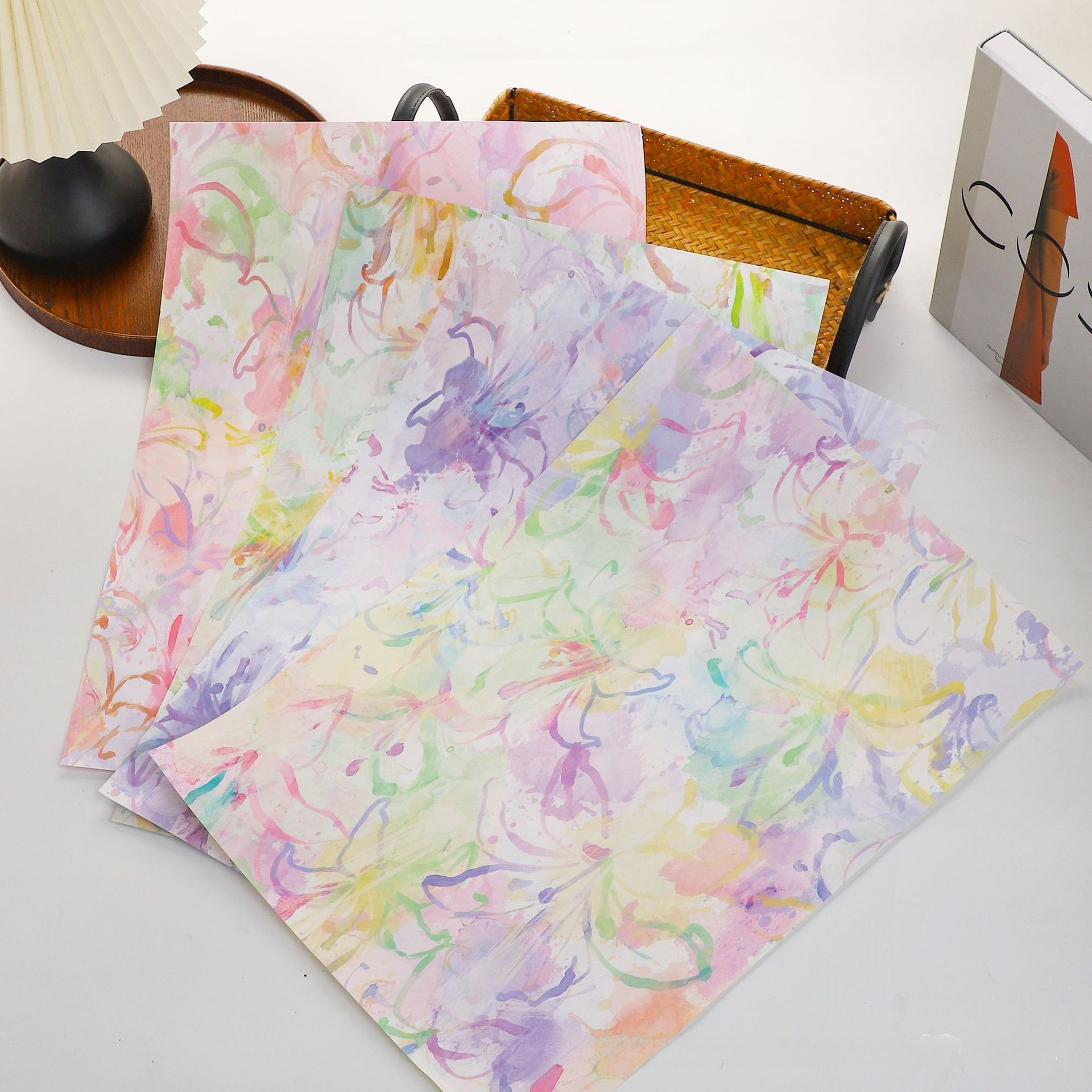 Colorful Romantic Oil Painting – Flower Wrap Kraft recenzja i cena