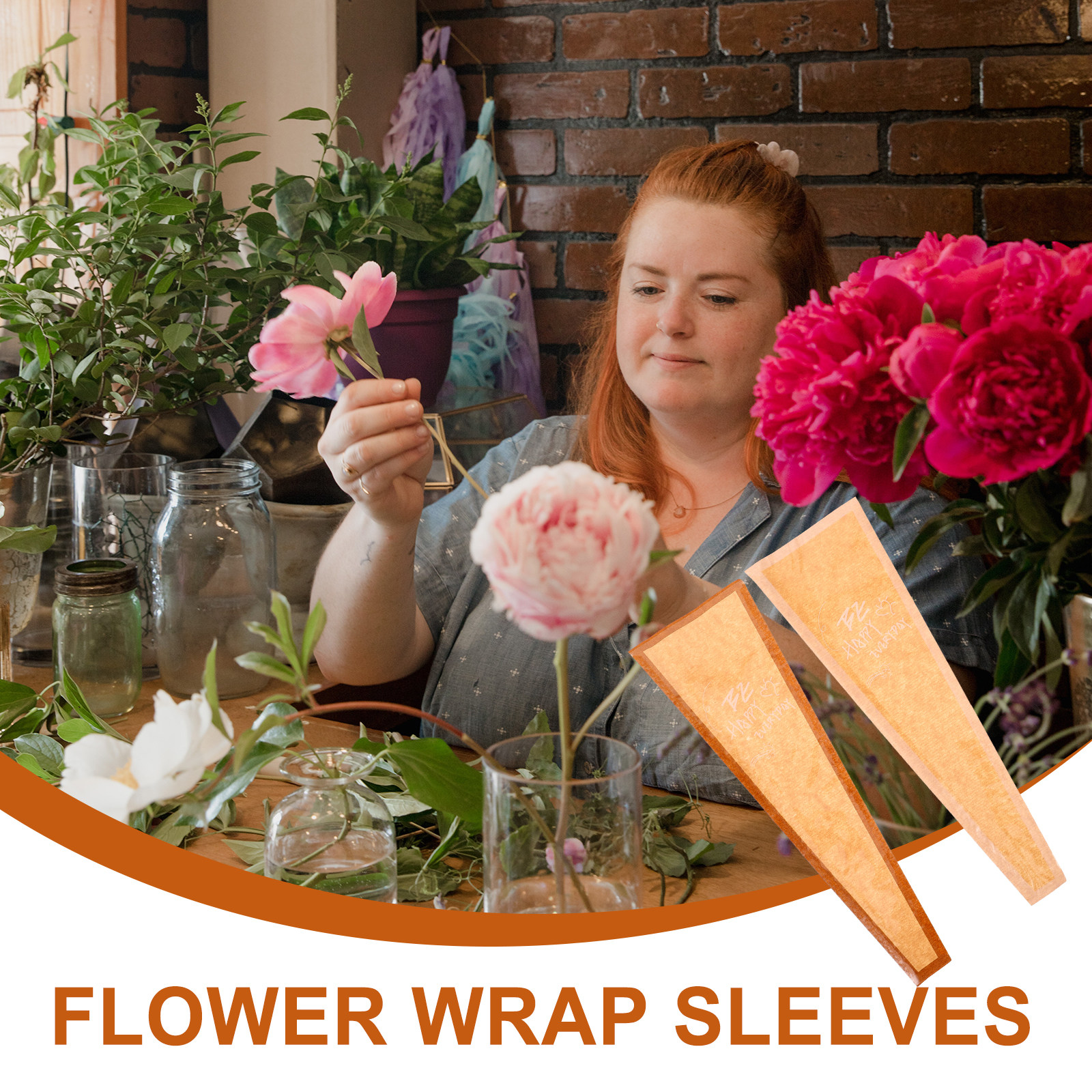 60Pcs Kraft Paper Flower Wrapp – Flower Wrap Kraft recenzja i cena