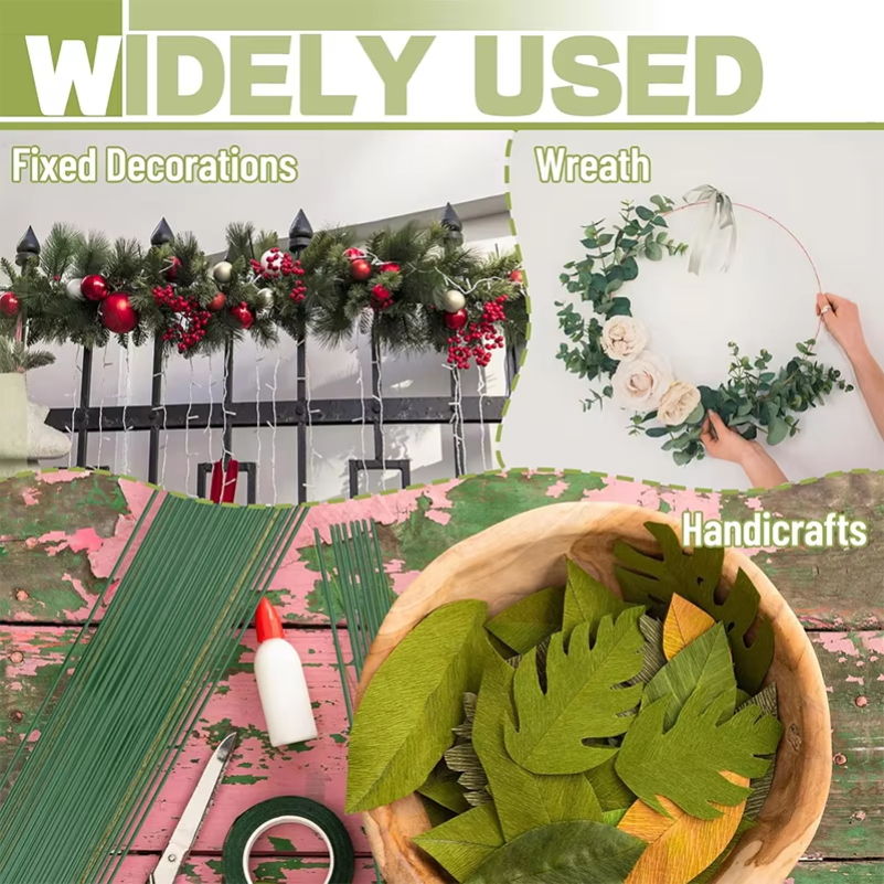5-100Pcs Mini Green Floral Wir – Wire Stem Florist recenzja i cena