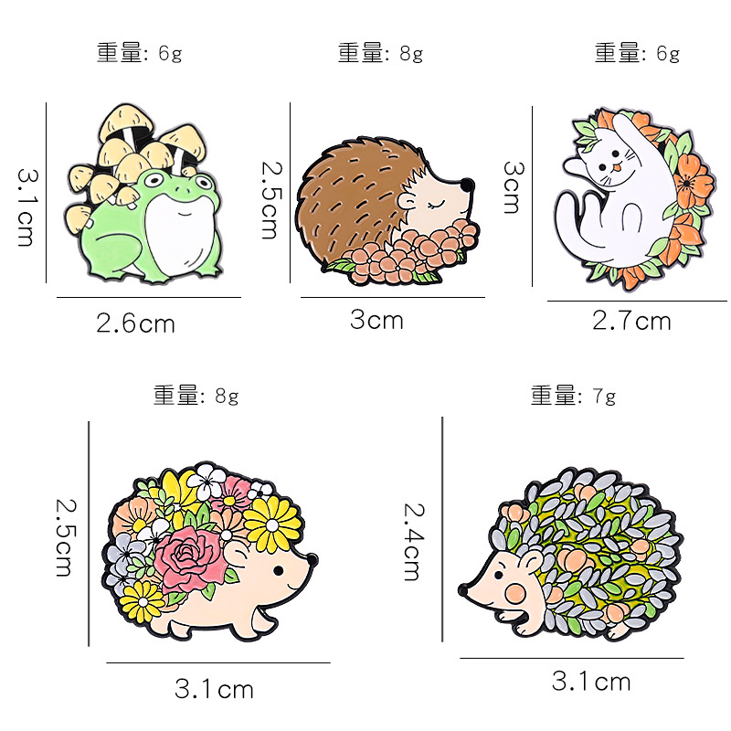 Creative Plants Flowers Animal – Flower Frog Pin recenzja i cena