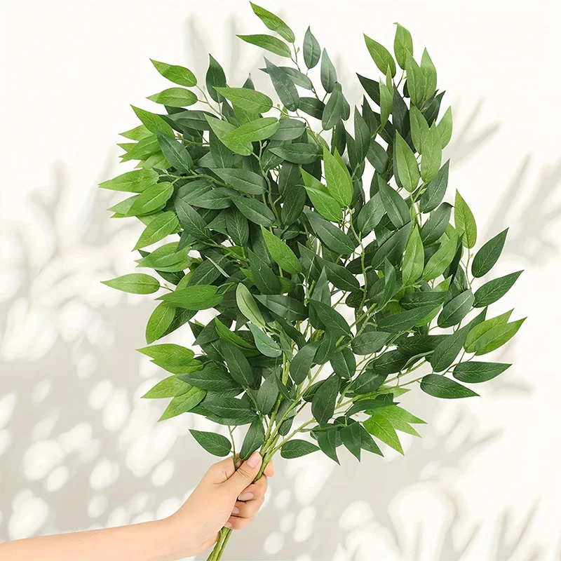 10PCS Artificial Plants Italia – Ruscus Stem Faux recenzja i cena