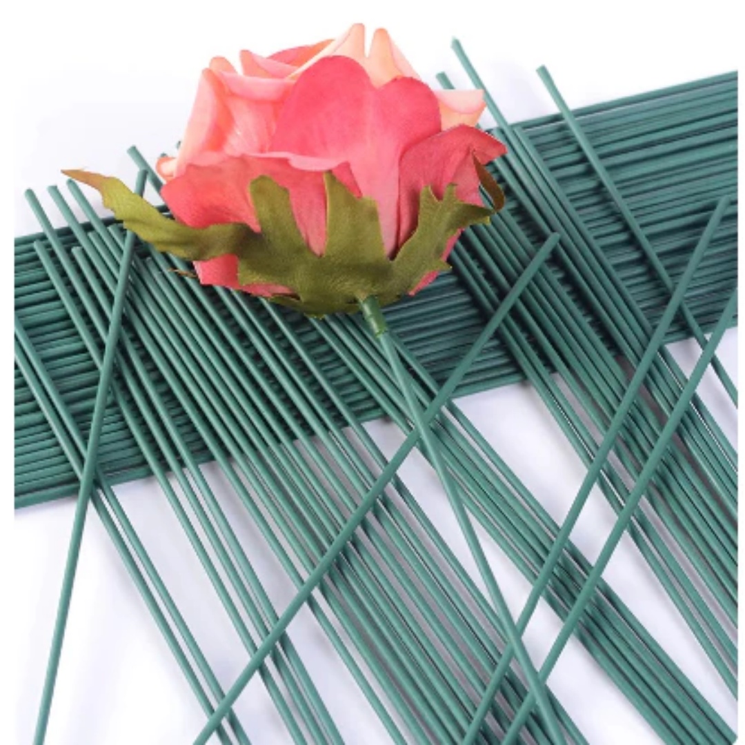 50pcs Green Floral Wire Stems  – Wire Stem Florist recenzja i cena