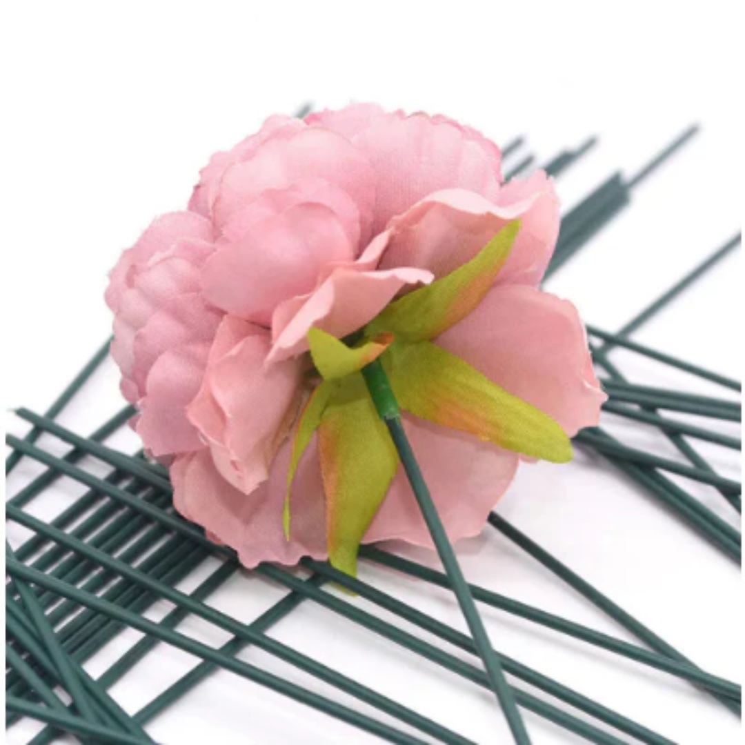 50pcs Green Floral Wire Stems  – Wire Stem Florist recenzja i cena