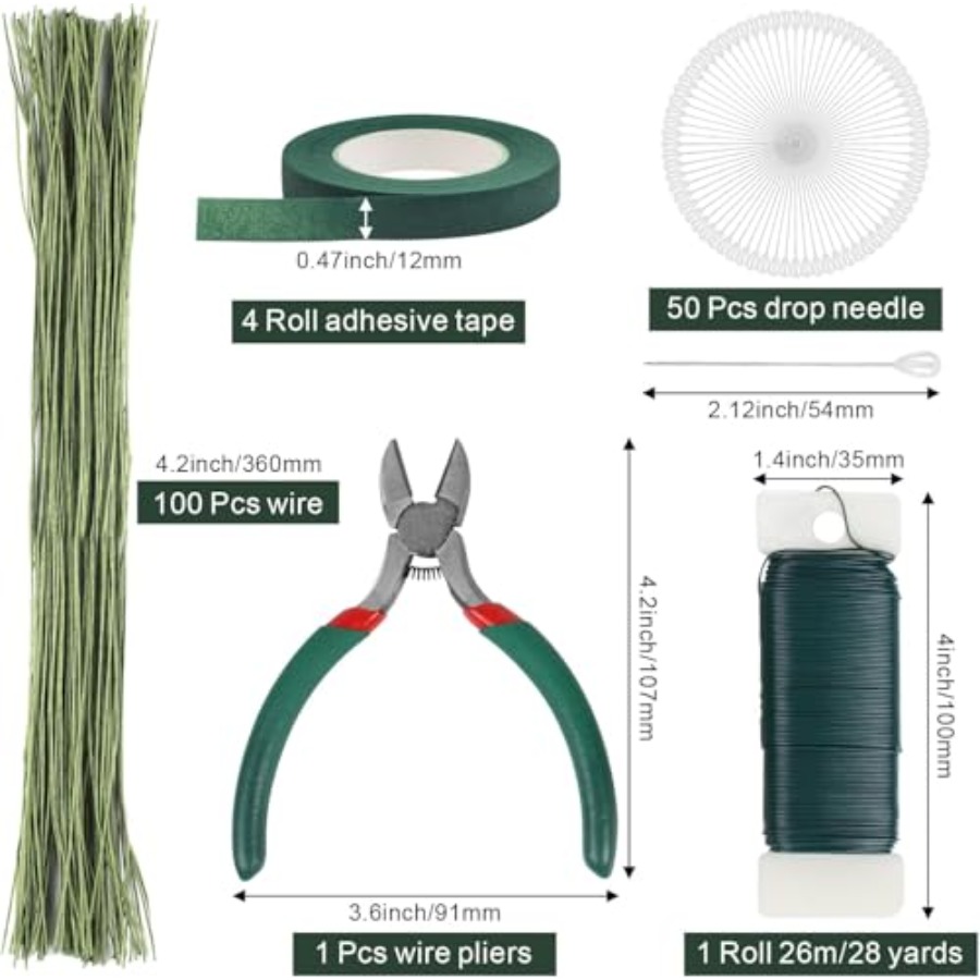 Floral Arrangement Kit with Gr – Wire Stem Florist recenzja i cena