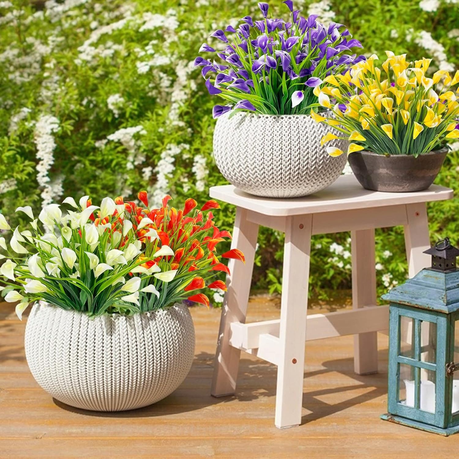 Artificial Calla Lily Bouquet  – Florist Supply Vases recenzja i cena