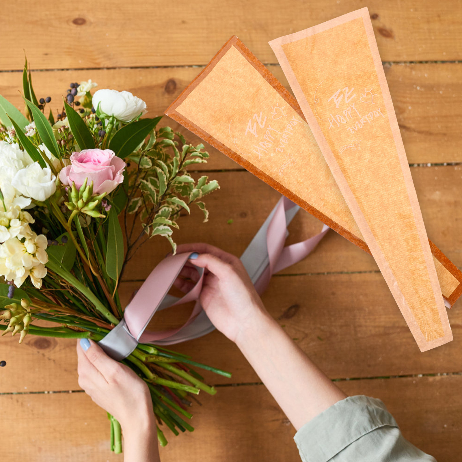 60Pcs Flower Wrapping Supplies – Flower Wrap Kraft recenzja i cena