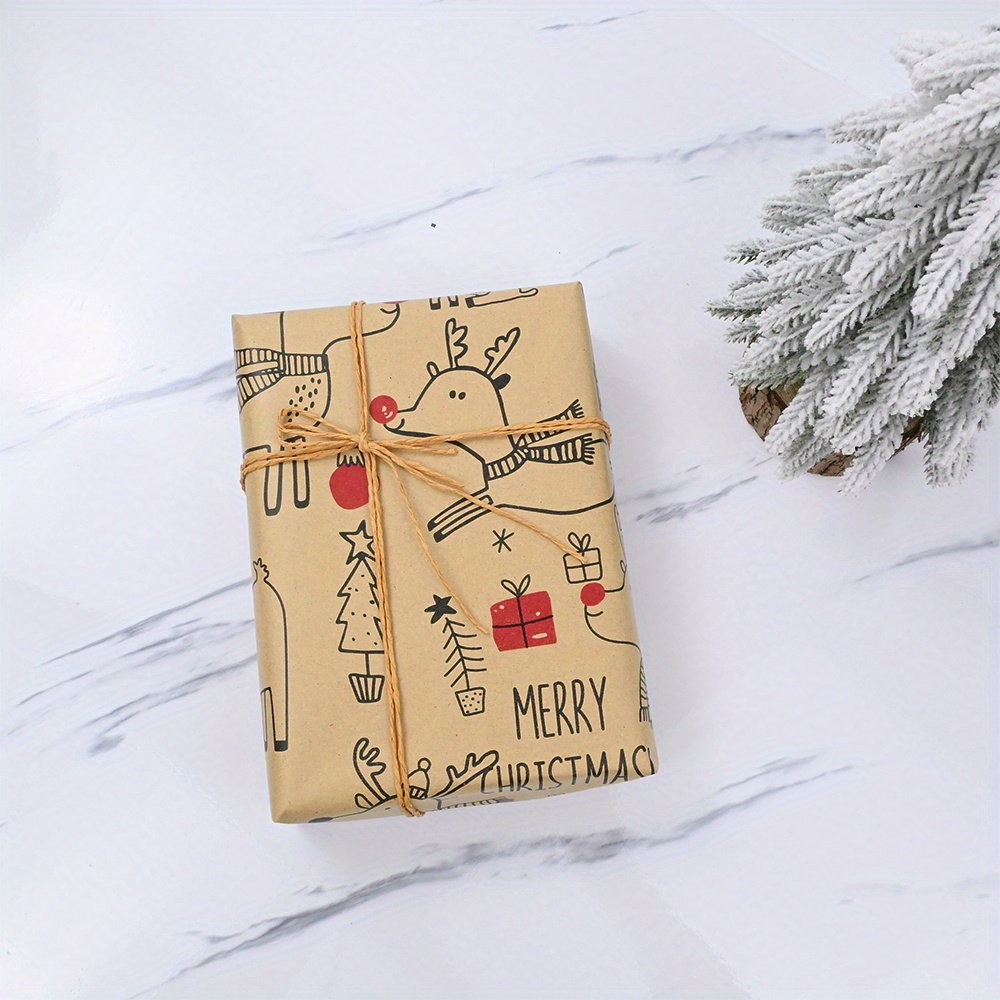 1roll Vintage Reindeer Kraft W – Flower Wrap Kraft recenzja i cena