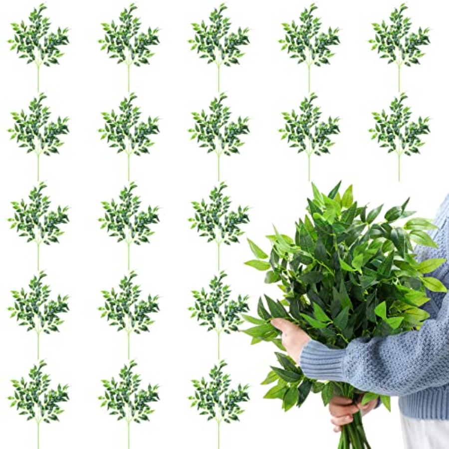 Pcs Artificial Italian Ruscus  – Ruscus Stem Faux recenzja i cena