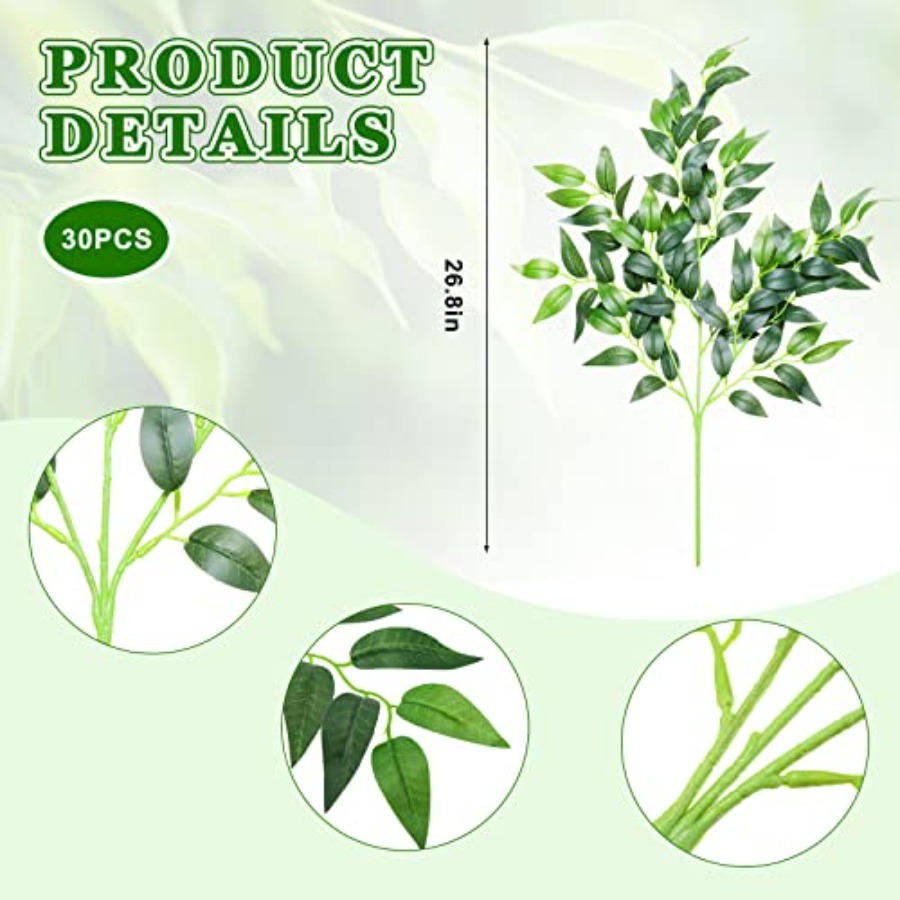 Pcs Artificial Italian Ruscus  – Ruscus Stem Faux recenzja i cena