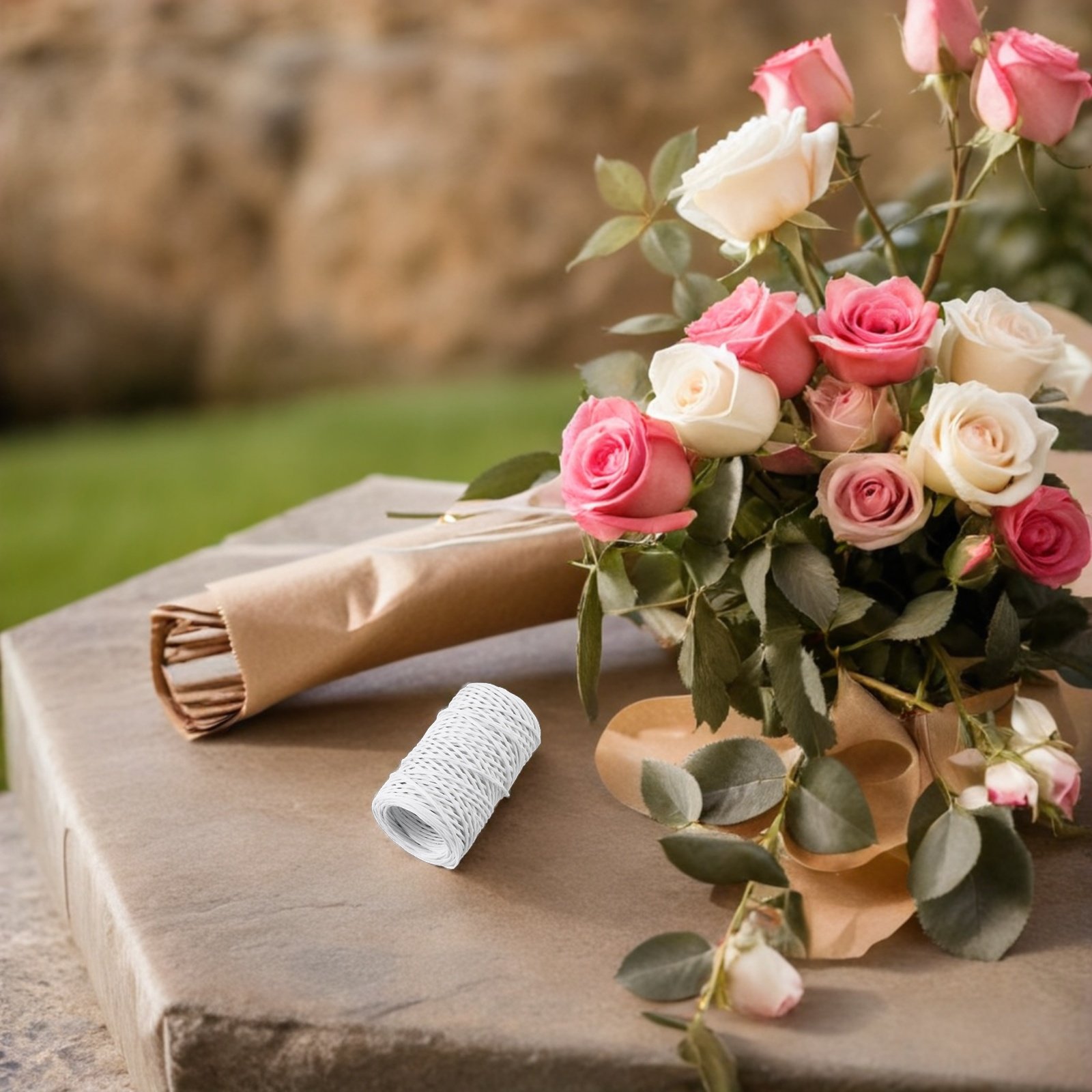 2 Rolls Floral Wire Rustic Vin – Wire Stem Florist recenzja i cena
