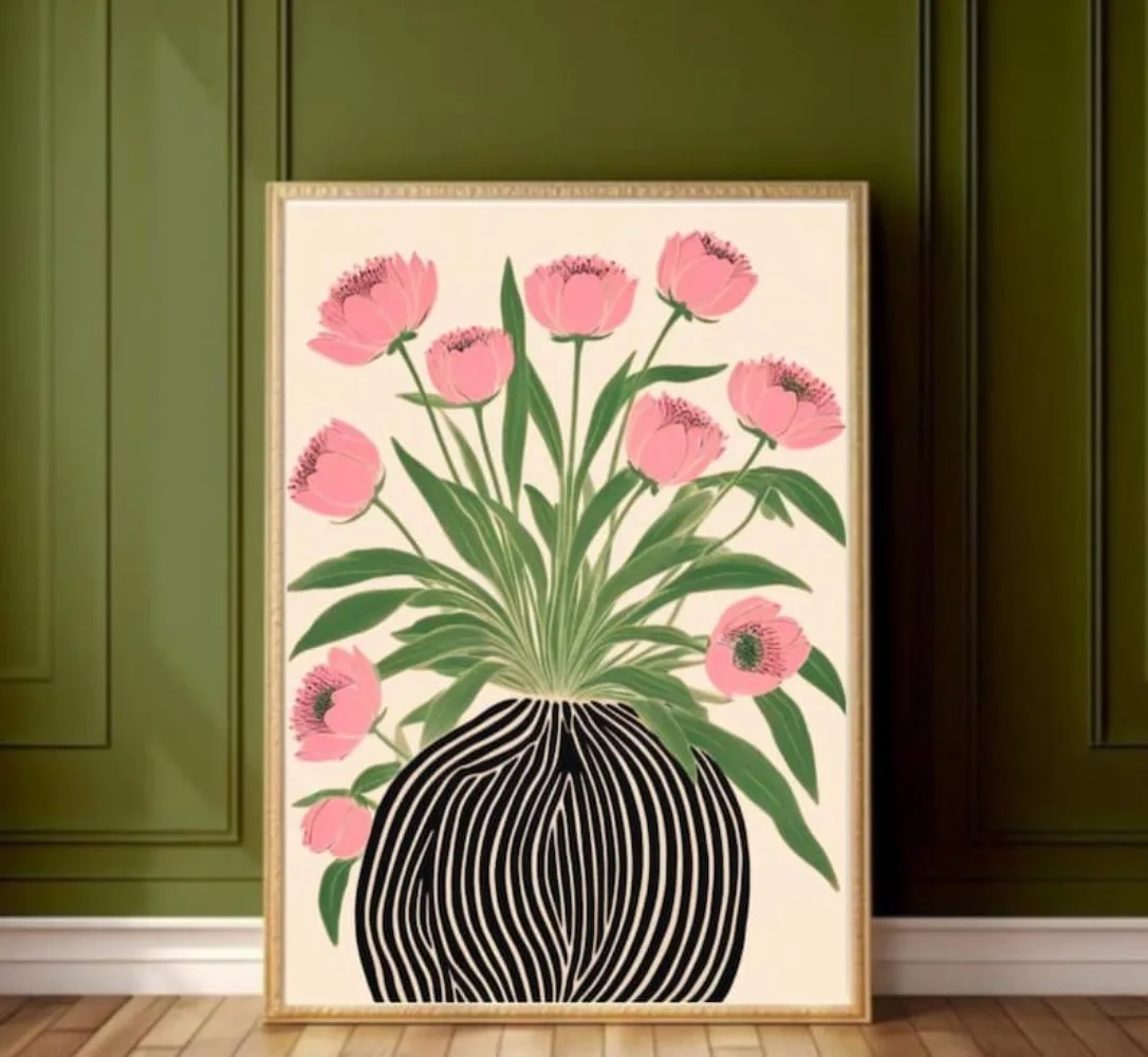 A Frameless Floral Poster,Mati – Florist Supply Vases recenzja i cena