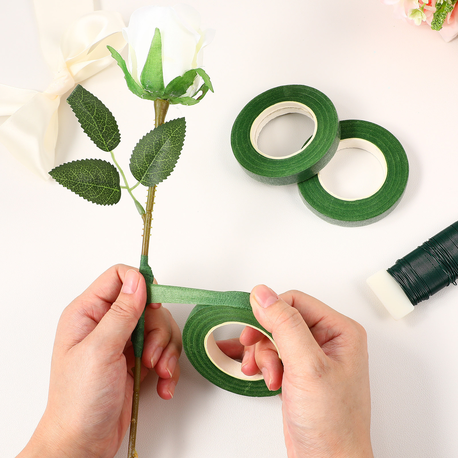 1Set Flower Arranging Supplies – Wire Stem Florist recenzja i cena