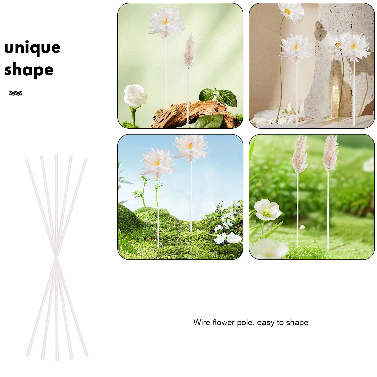 40Pcs Iron Floral Wires DIY Fl – Wire Stem Florist recenzja i cena