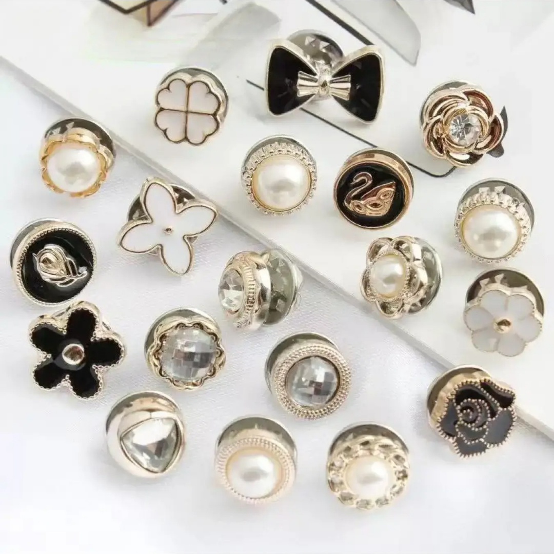 10 Counts Brooch Buttons for W – Flower Frog Pin recenzja i cena