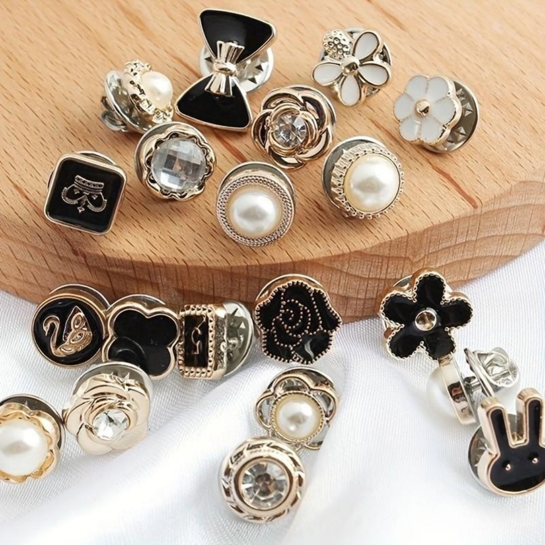 10 Counts Brooch Buttons for W – Flower Frog Pin recenzja i cena