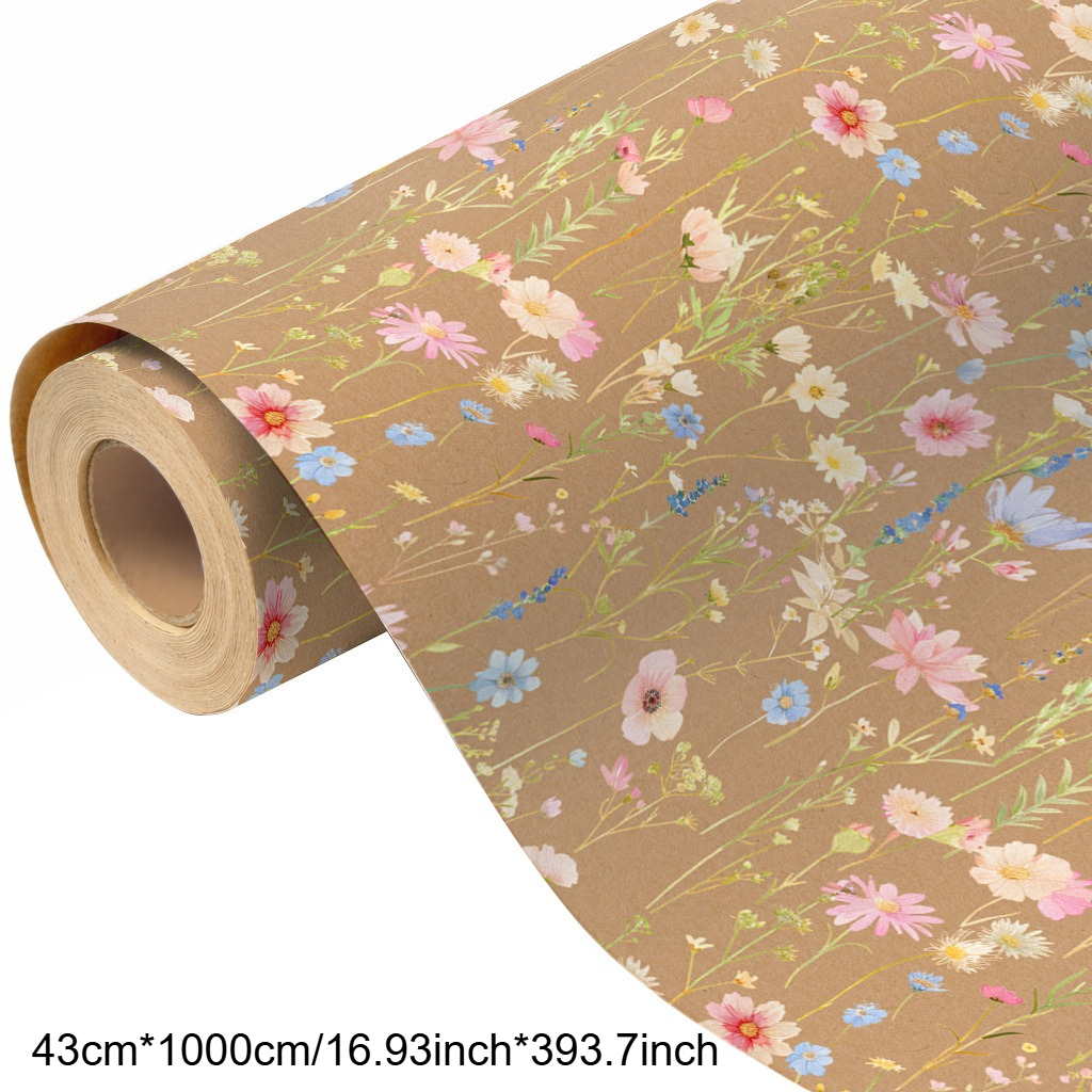 1 Roll of Vintage Forest Flora – Flower Wrap Kraft recenzja i cena
