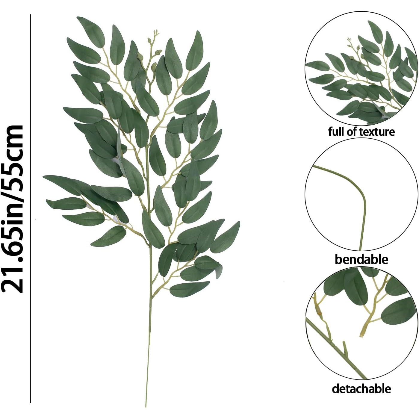 24Pcs Artificial Italian Ruscu – Ruscus Stem Faux recenzja i cena