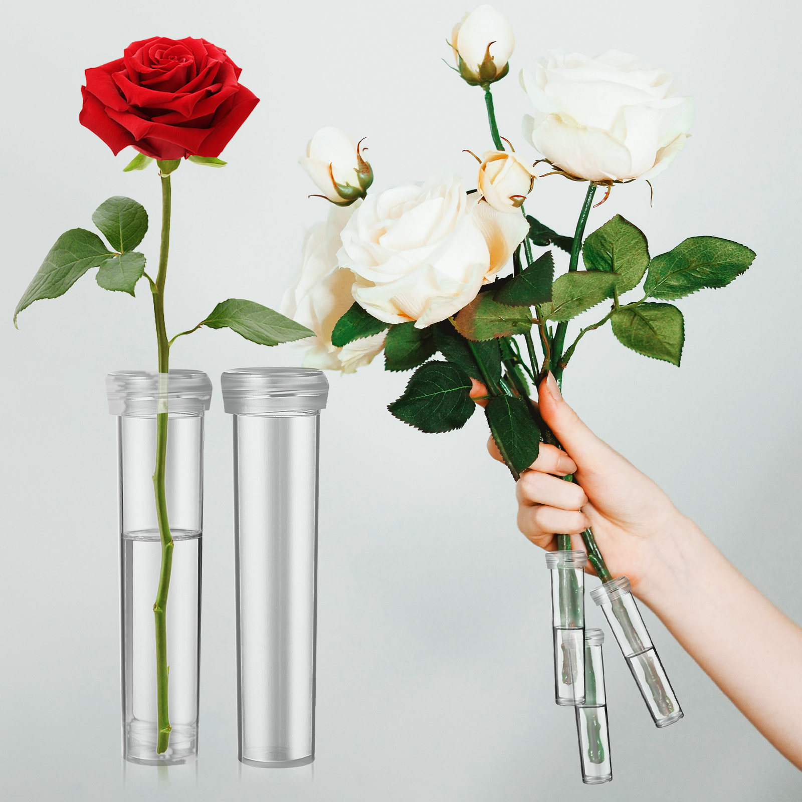 100Pcs Flower Water Tubes Leak – Anda Florist Supply recenzja i cena