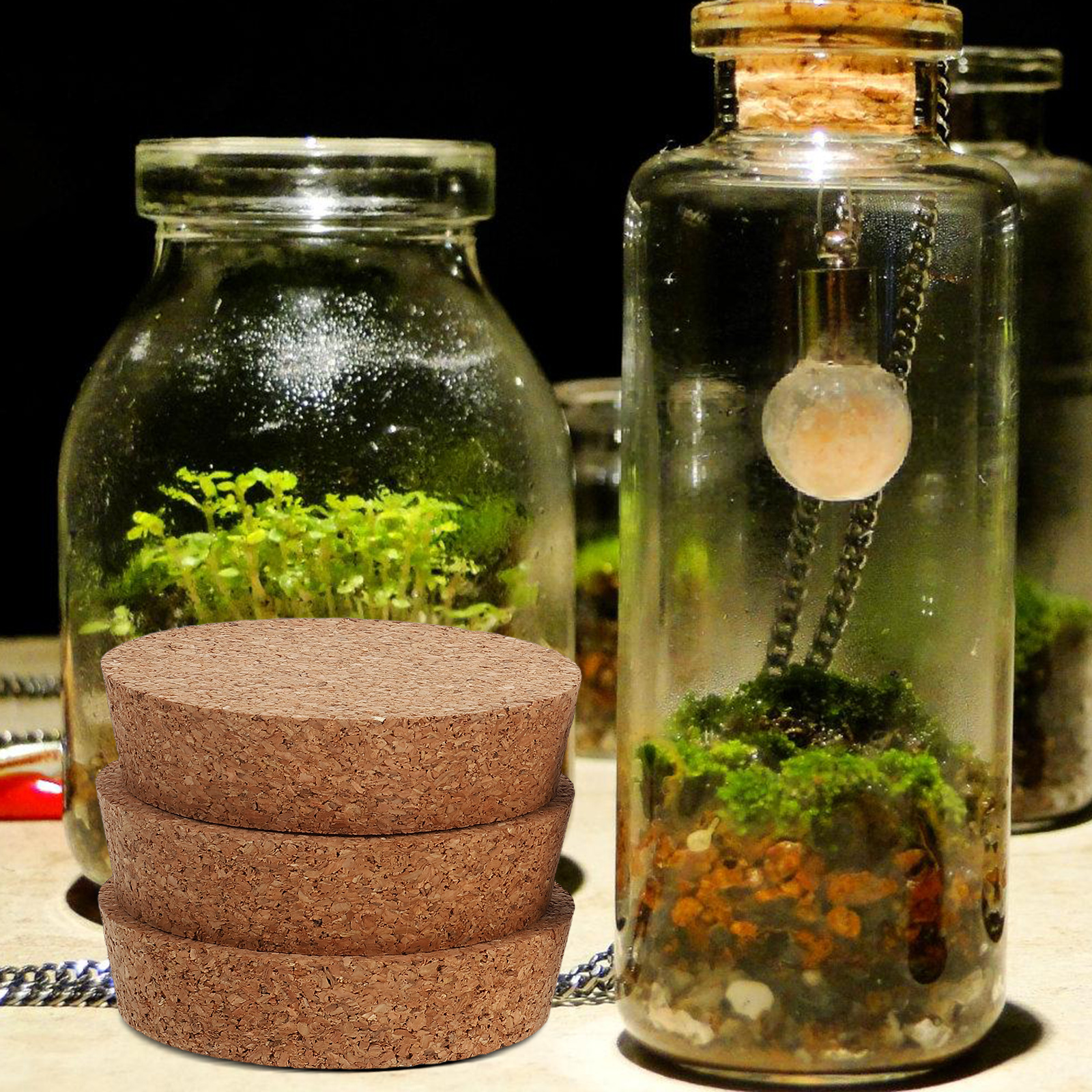 6 pcs Cork Lids For Glass Flow – Florist Supply Vases recenzja i cena