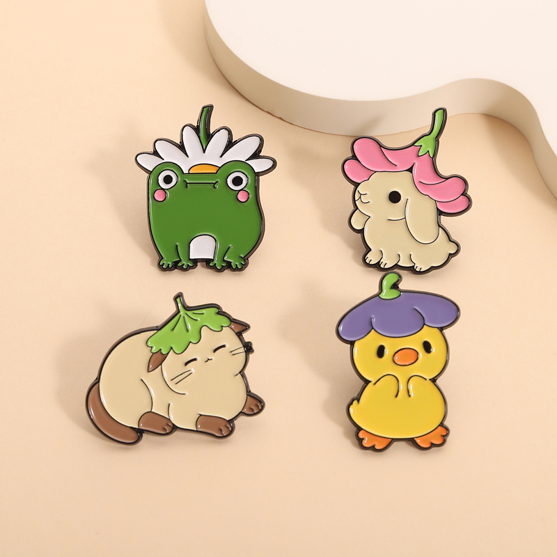 Flowers Leaf Hat Enamel Pins C – Flower Frog Pin recenzja i cena