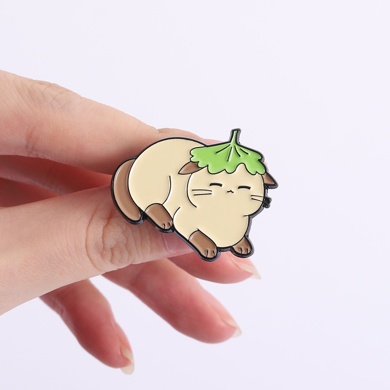 Flowers Leaf Hat Enamel Pins C – Flower Frog Pin recenzja i cena