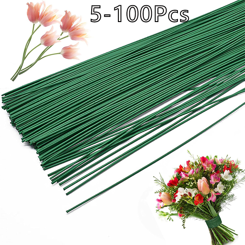 5-100Pcs Mini Green Floral Wir – Wire Stem Florist recenzja i cena