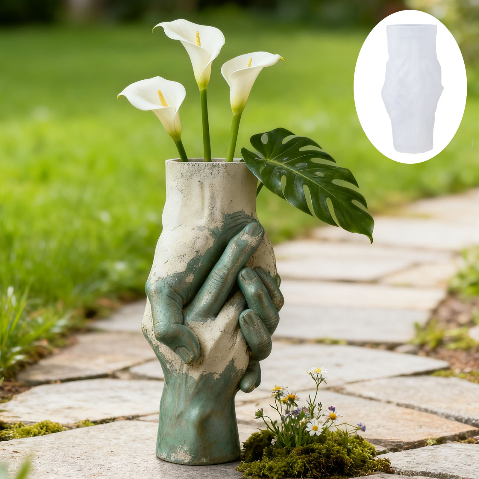 Artistic Hand-in-Hand Vase Sil – Florist Supply Vases recenzja i cena