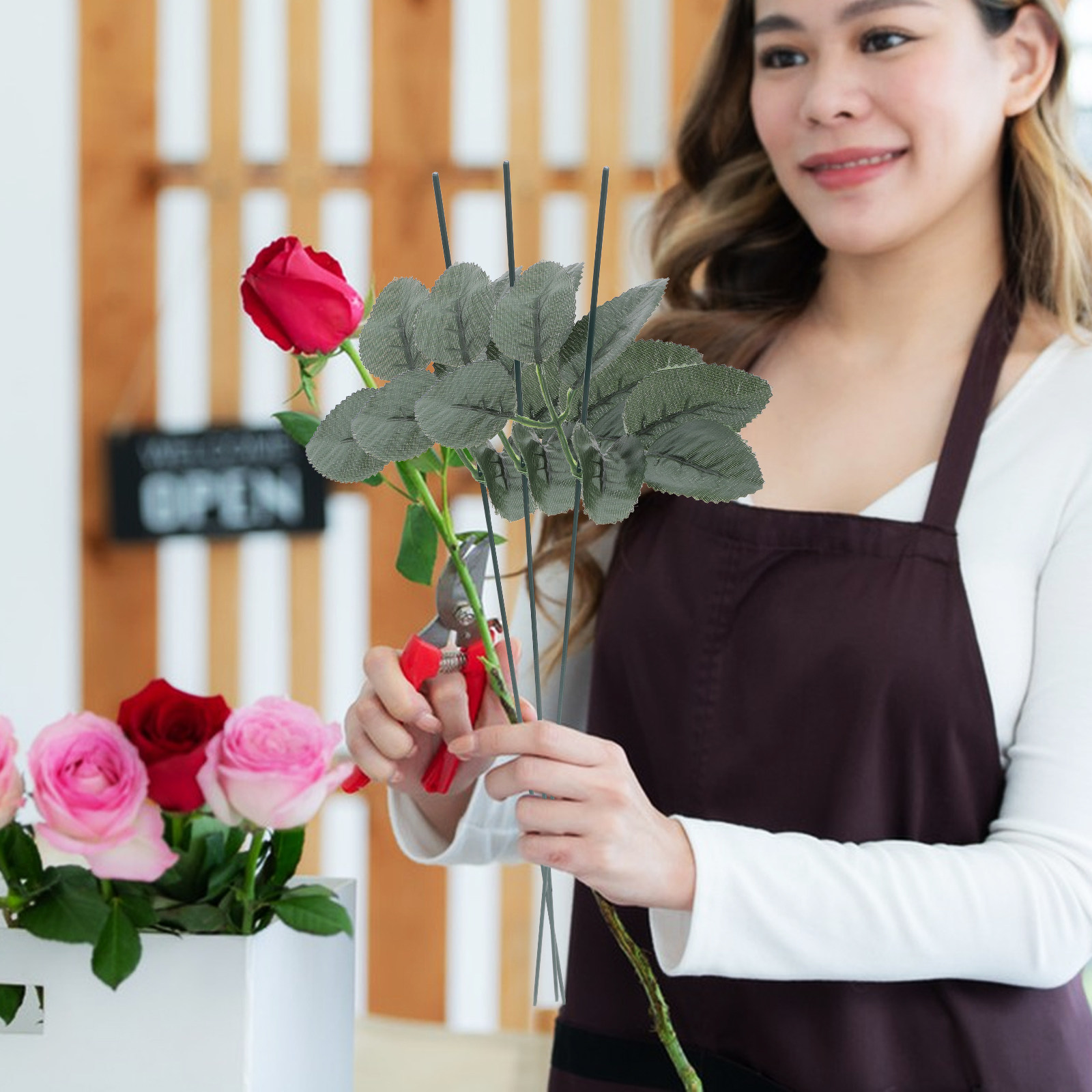 20Pcs DIY Floral Arrangement K – Wire Stem Florist recenzja i cena