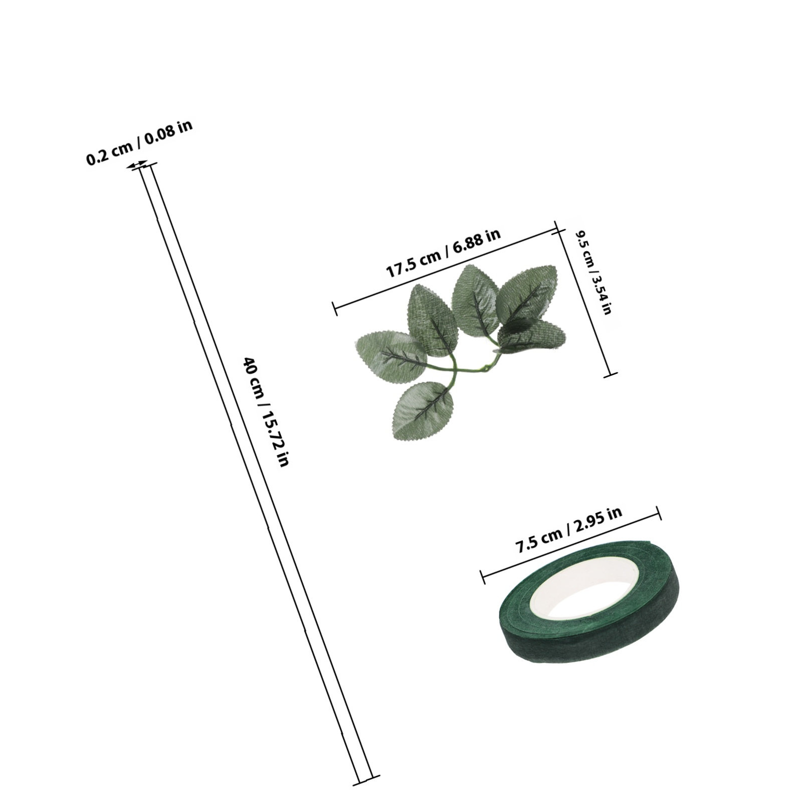 20Pcs DIY Floral Arrangement K – Wire Stem Florist recenzja i cena