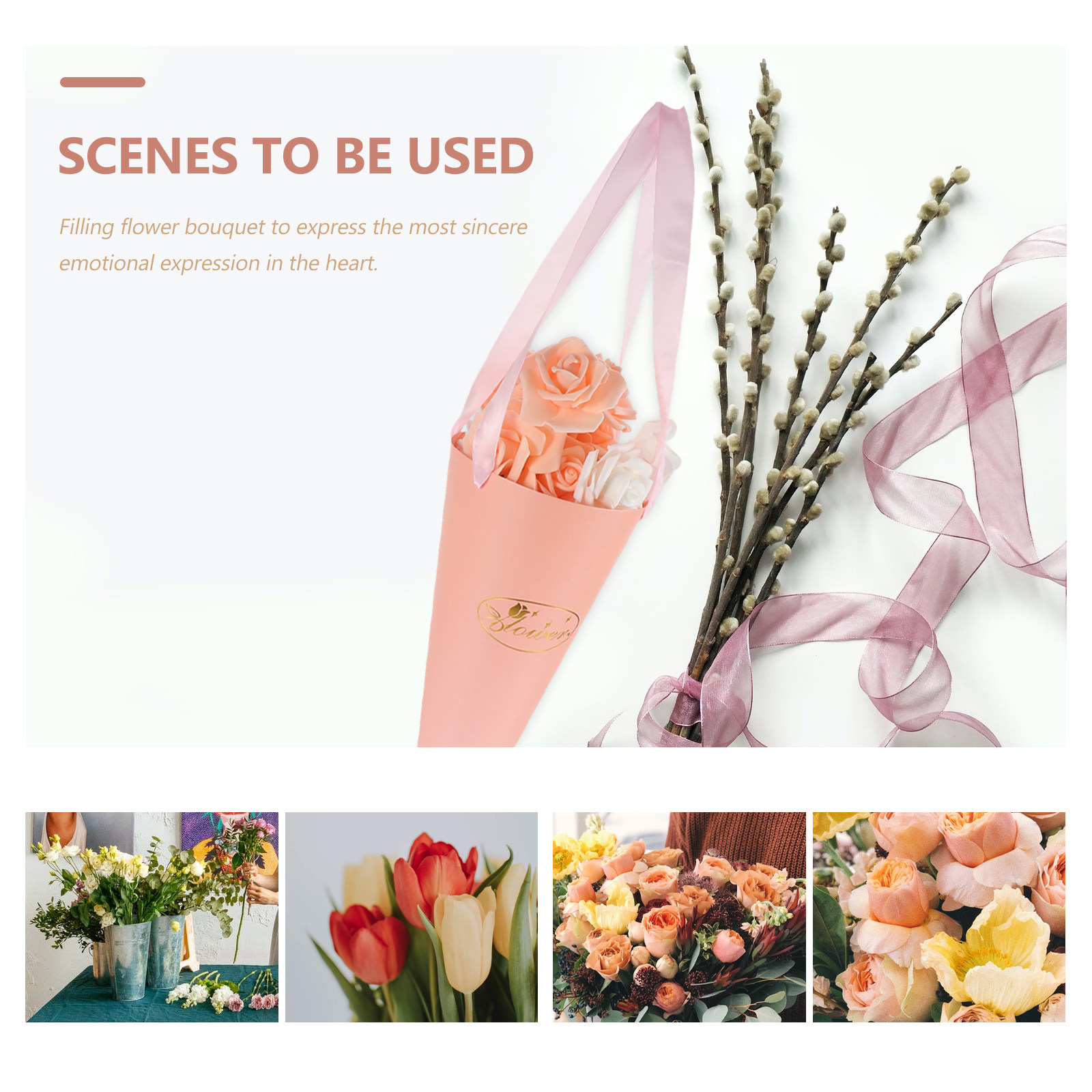 6Pcs Flower Bouquet Bags Chic  – Florist Supply Shop recenzja i cena
