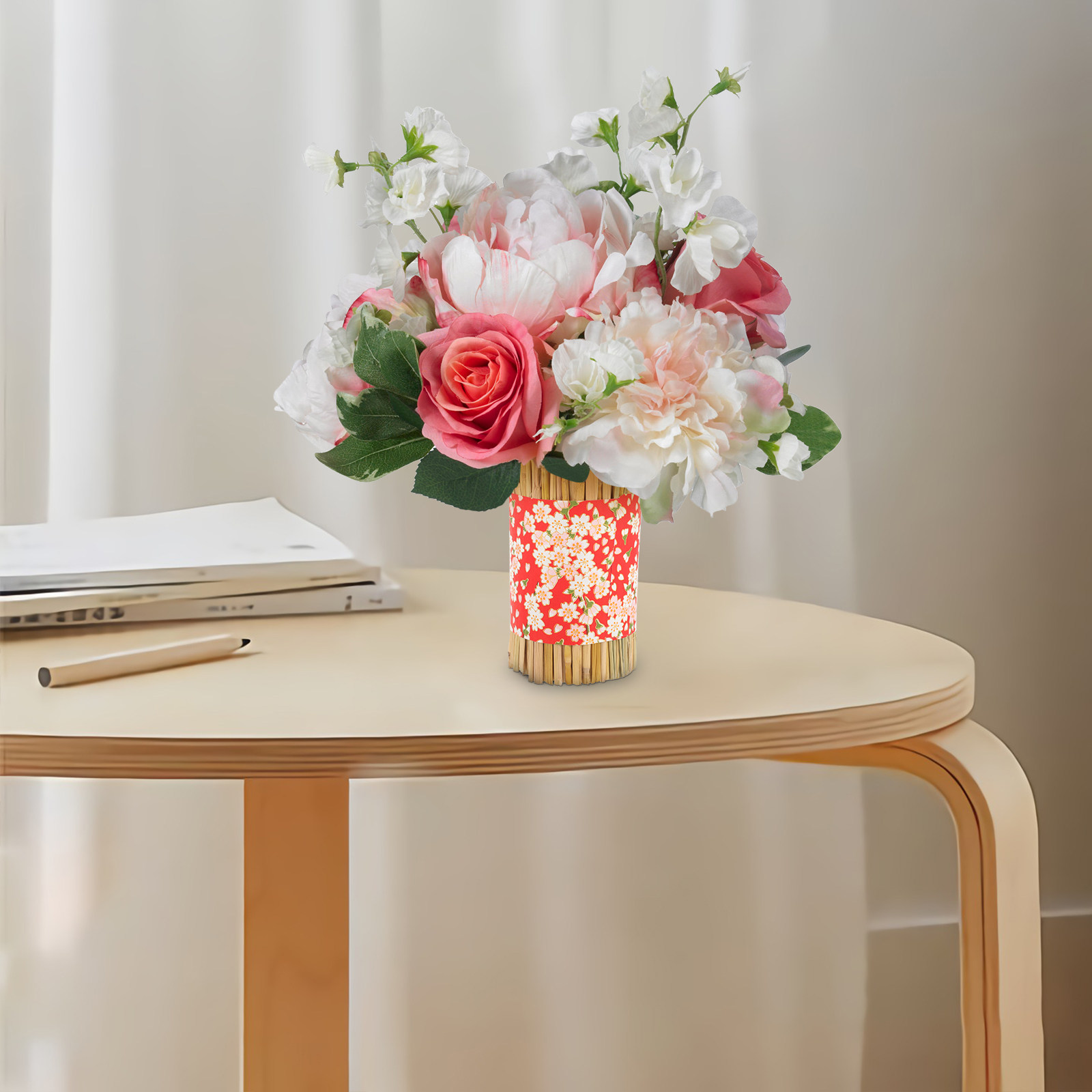 Straw Craft Decorative Vase Dr – Anda Florist Supply recenzja i cena