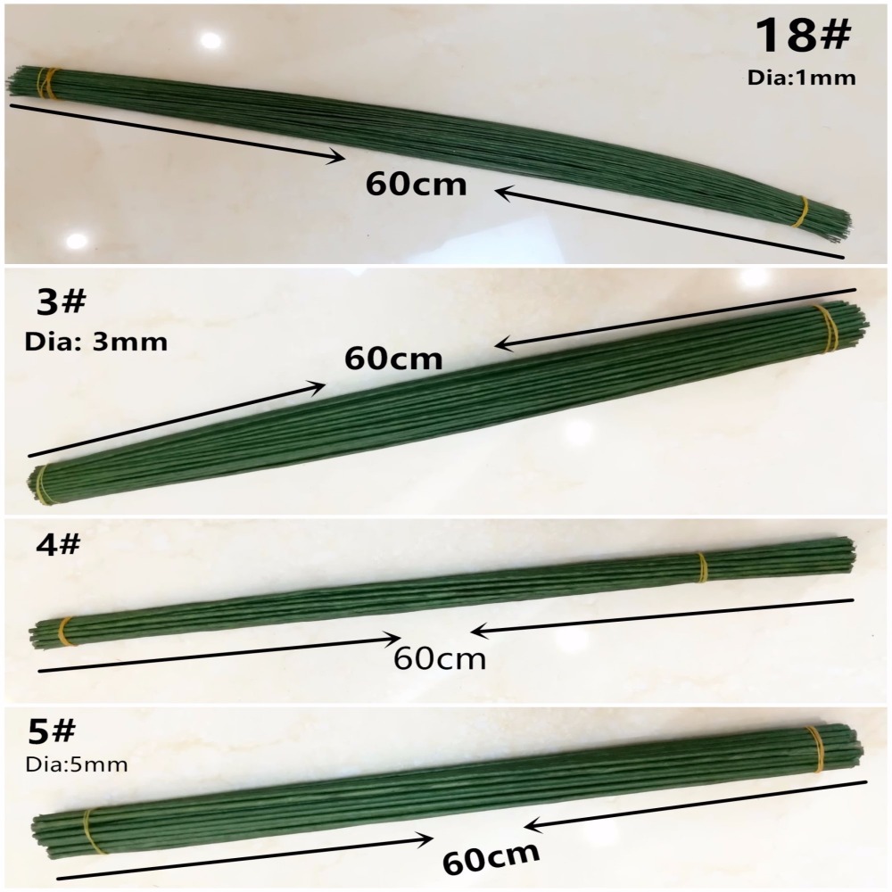 1mm 2/3/4/5mm 40/60cm Dark Gre – Wire Stem Florist recenzja i cena