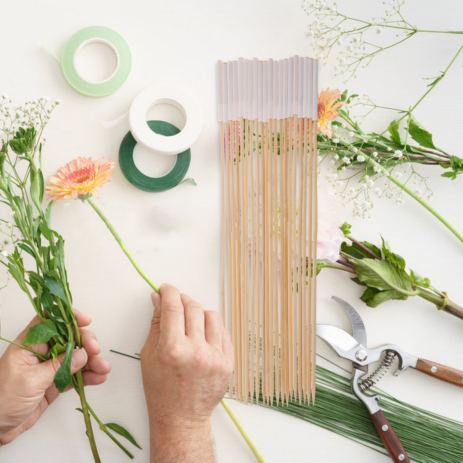 20Pcs Bamboo Craft Sticks DIY  – Florist Supply Shop recenzja i cena