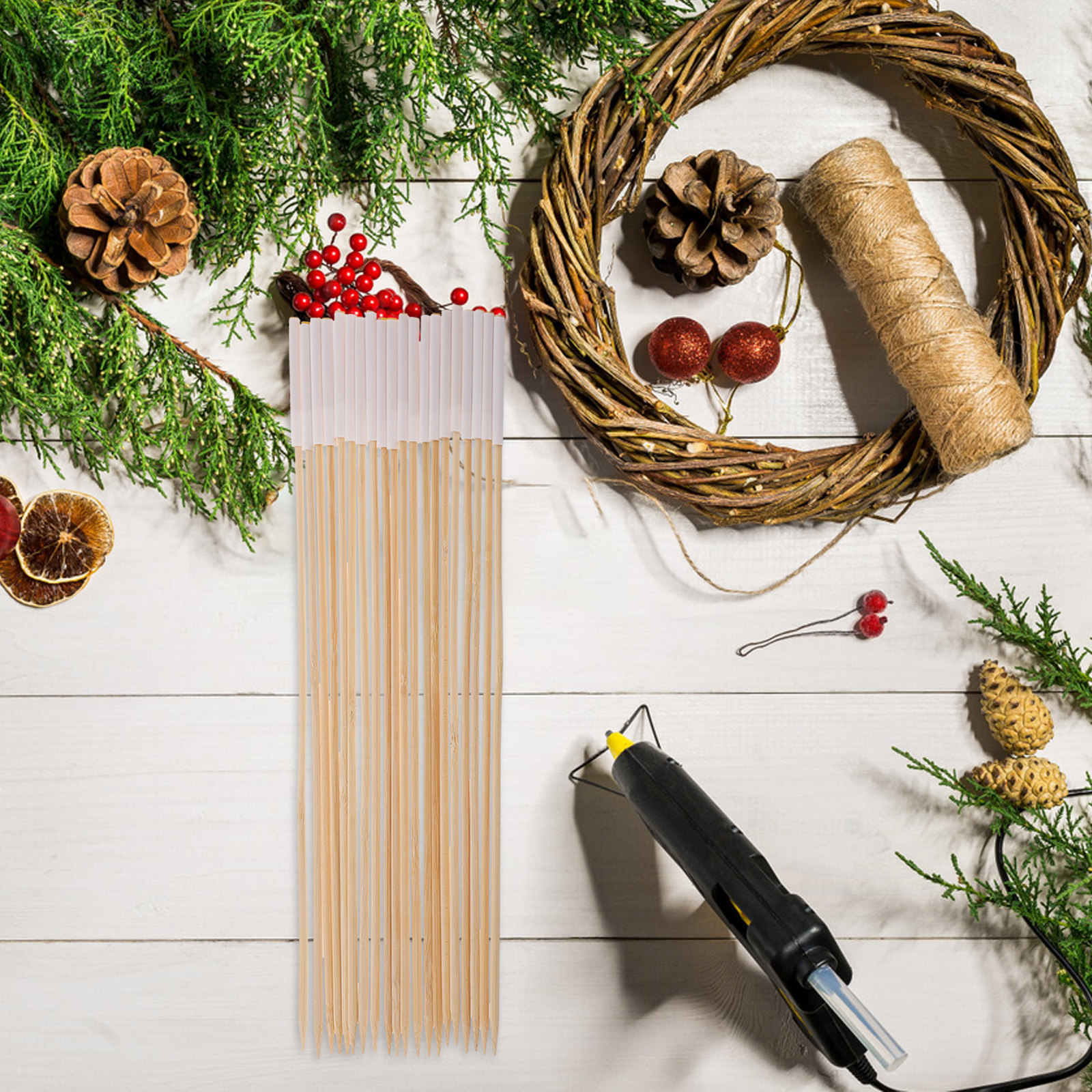 20Pcs Bamboo Craft Sticks DIY  – Florist Supply Shop recenzja i cena
