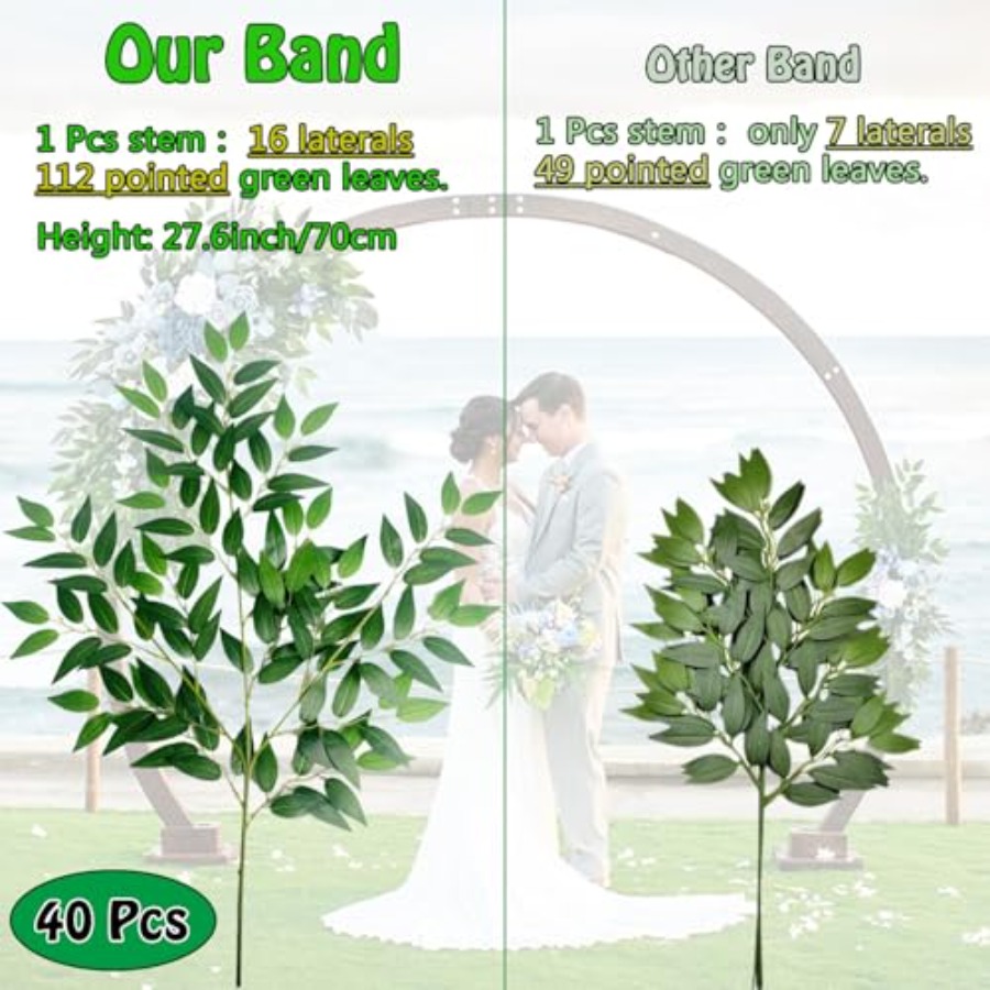 40 Artificial Italian Ruscus G – Ruscus Stem Faux recenzja i cena